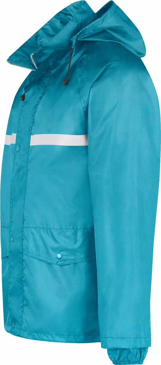 BJØRNSON Dusch Regenpak Dames & Heren - Waterdicht - Maat 3XL - Aqua Blauw 4 BJØRNSON Dusch Regenpak Dames & Heren - Waterdicht - Maat 3XL - Aqua Blauw - Afbeelding 4