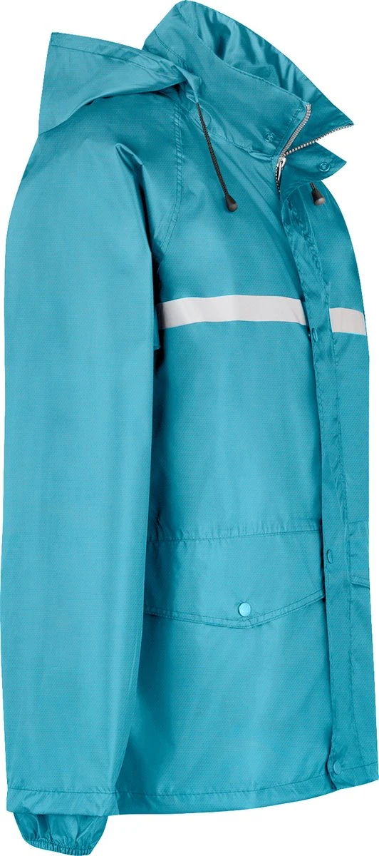 BJØRNSON Dusch Regenpak Dames & Heren - Waterdicht - Maat 3XL - Aqua Blauw 7 BJØRNSON Dusch Regenpak Dames & Heren - Waterdicht - Maat 3XL - Aqua Blauw - Afbeelding 7