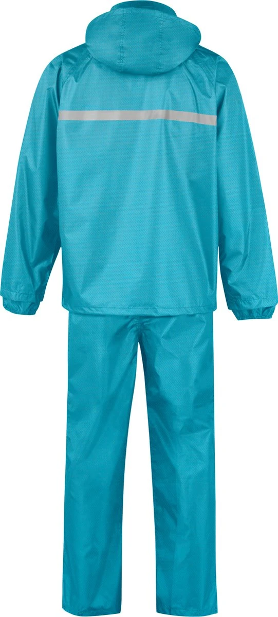 BJØRNSON Dusch Regenpak Dames & Heren - Waterdicht - Maat 3XL - Aqua Blauw 2 BJØRNSON Dusch Regenpak Dames & Heren - Waterdicht - Maat 3XL - Aqua Blauw - Afbeelding 2