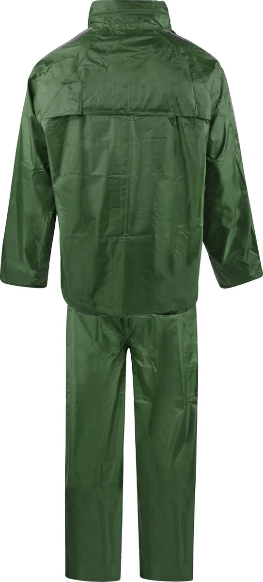 C-Line Regenpak Met Capuchon - Groen - Reflecterend - Nieuw Model - Volwassen Maat XXL 2 C-Line Regenpak Met Capuchon - Groen - Reflecterend - Nieuw Model - Volwassen Maat XXL - Afbeelding 2