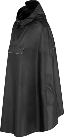 BJØRNSON Haps Regenponcho Fiets Dames & Heren - Fietsponcho - Zwart -Bo Camp Goedkope Winkel 564x1200 1