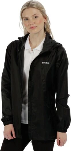 Regatta Pack-It II Regenjas - Maat 44 - Vrouwen - Zwart -Bo Camp Goedkope Winkel 565x1200