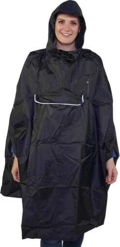 BJØRNSON Haps Regenponcho Fiets Dames & Heren - Fietsponcho - Zwart -Bo Camp Goedkope Winkel 583x1200 7