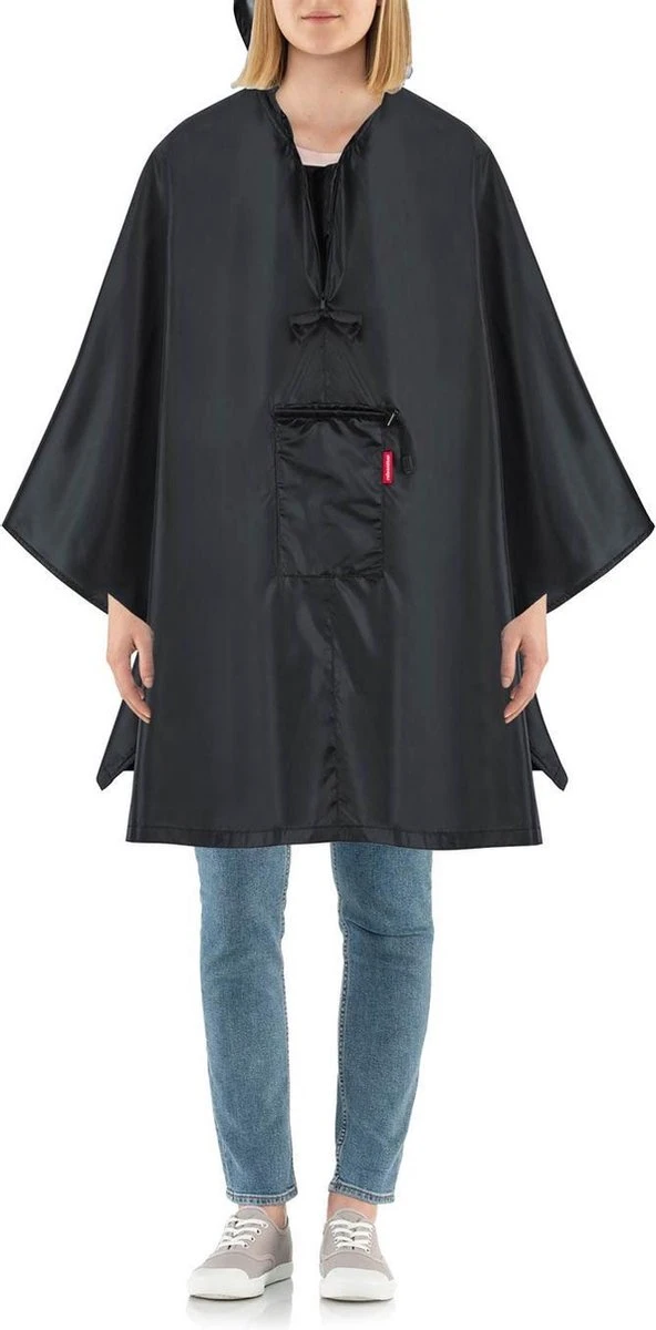 Reisenthel Mini Maxi Poncho Regenponcho - Opvouwbaar - Signature Navy Blauw 3 Reisenthel Mini Maxi Poncho Regenponcho - Opvouwbaar - Signature Navy Blauw - Afbeelding 3