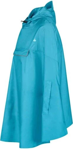 BJØRNSON Haps Regenponcho Fiets Dames & Heren - Fietsponcho - Aqua Blauw -Bo Camp Goedkope Winkel 594x1200 1