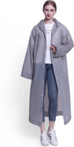 Regenjas-Regenpak- Regenjas Semi-kleuren Grijs - 115 * 65cm -Bo Camp Goedkope Winkel 607x1200 1