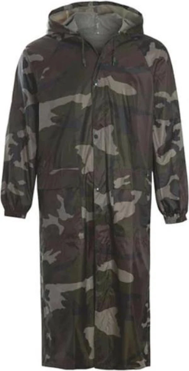 JC Blue Trenchcoat – Camouflage – Regenjas Dames – Regenjas Heren - Waterdicht - Maat L 1 JC Blue Trenchcoat – Camouflage – Regenjas Dames – Regenjas Heren - Waterdicht - Maat L