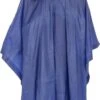 Regenponcho Met Capuchon - Poncho - Unisex - Blauw - One Size