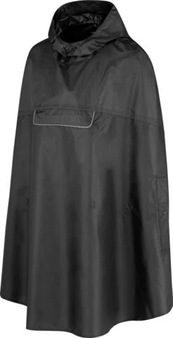 BJØRNSON Haps Regenponcho Fiets Dames & Heren - Fietsponcho - Zwart -Bo Camp Goedkope Winkel 615x1200 6