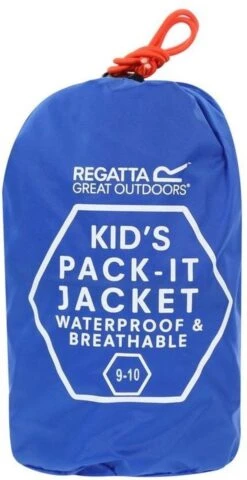 Regatta Pack It III Regenjas Junior Jas - Maat 164 - Unisex - Zwart -Bo Camp Goedkope Winkel 618x1200