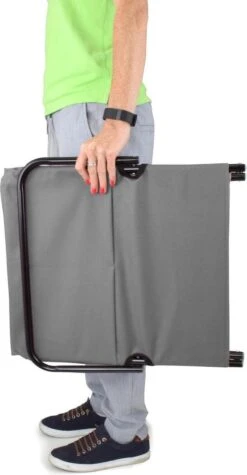 Strandmat Opvouwbaar Met Schouderband - Strandstoel Grijs 145x47x52 -Bo Camp Goedkope Winkel 624x1200