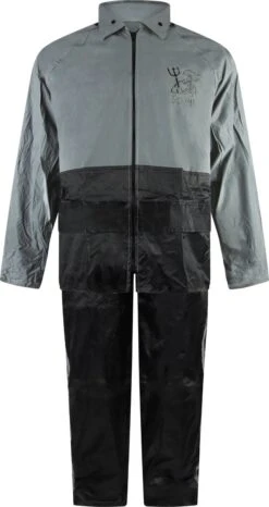 C-Line Regenpak Met Capuchon - Reflecterende Jas - Nieuw Model - Kinder Maat 158/164