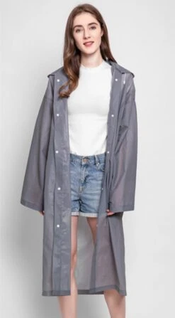 Regenjas-Regenpak- Regenjas Semi-kleuren Grijs - 115 * 65cm -Bo Camp Goedkope Winkel 663x1200 5