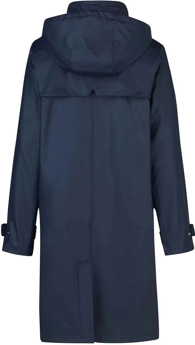 BJØRNSON Släppa PU Parka Jas / Regenjas Dames - Waterdicht - Maat 50 - Blauw 2 BJØRNSON Släppa PU Parka Jas / Regenjas Dames - Waterdicht - Maat 50 - Blauw - Afbeelding 2