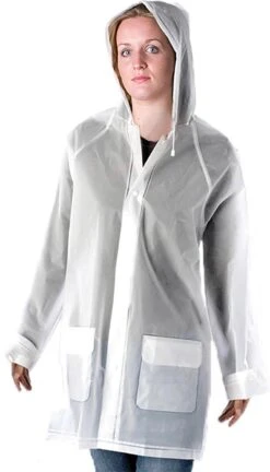 Regenjack - Poncho - Transparant - One Size