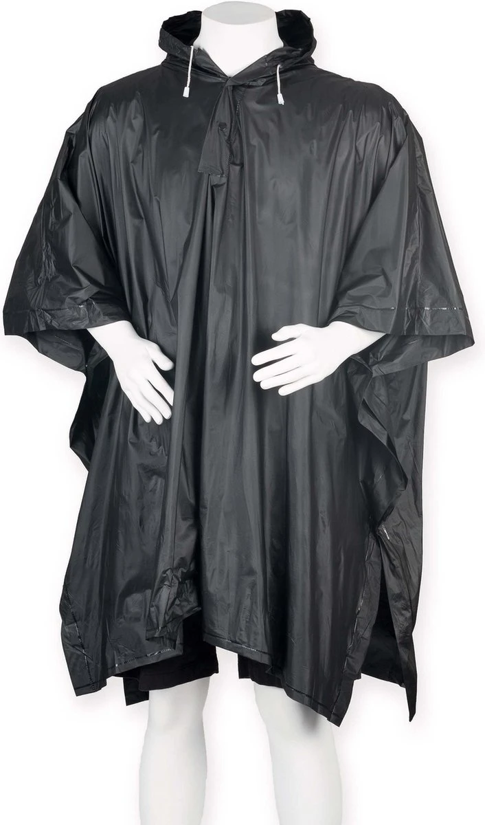 Regencape Poncho Voor Volwassenen Kleur Zwart / In 8 Verschillende Kleuren 1 Regencape Poncho Voor Volwassenen Kleur Zwart / In 8 Verschillende Kleuren