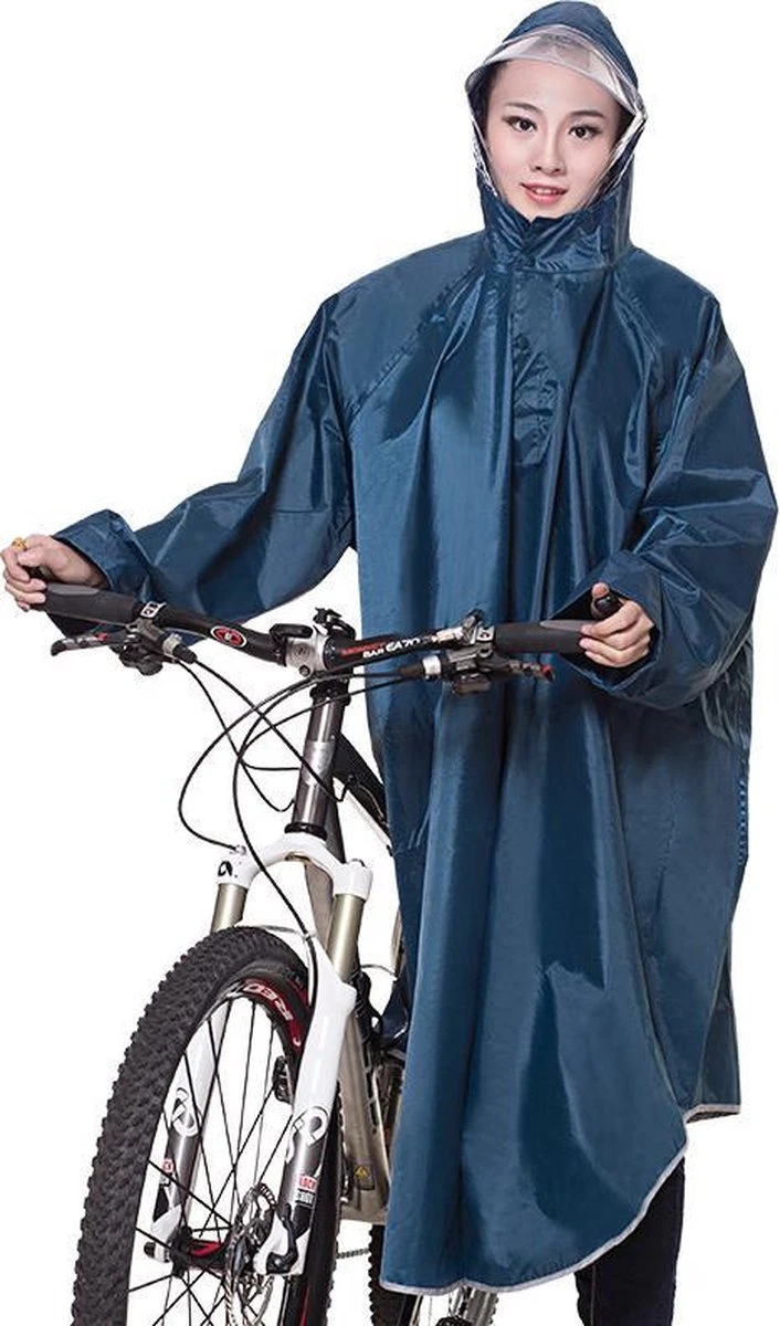 Fuegobird - Poncho Regenponcho - Fiets Wandel Motor - Outdoor Poncho - Kwaliteit Poncho - One Size - Unisex Cyan 1 Fuegobird - Poncho Regenponcho - Fiets Wandel Motor - Outdoor Poncho - Kwaliteit Poncho - One Size - Unisex Cyan