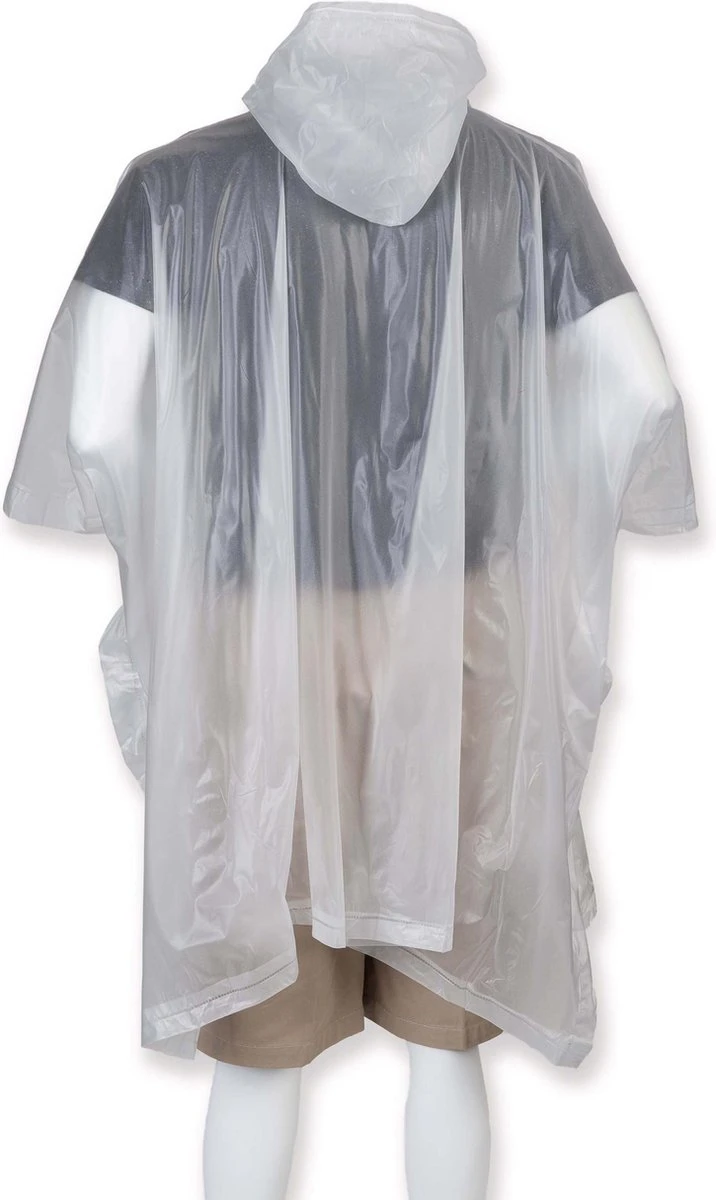 Regencape Poncho Voor Volwassenen Kleur Doorzichtig / In 8 Verschillende Kleuren 2 Regencape Poncho Voor Volwassenen Kleur Doorzichtig / In 8 Verschillende Kleuren - Afbeelding 2