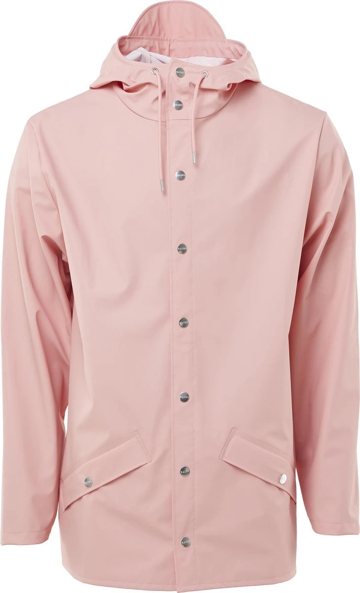 Rains Jacket 1201 Regenjas Vrouwen - Roze - Maat XXS/ XS 1 Rains Jacket 1201 Regenjas Vrouwen - Roze - Maat XXS/ XS