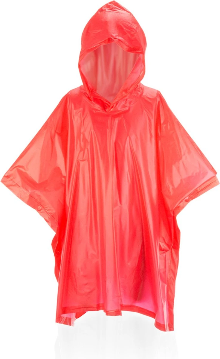 Merkloos Regenponcho - Regenjas - Regenkleding - Kinderen - Jongens - Meisjes - Herbruikbaar - One-size - PVC- Rood 1 Merkloos Regenponcho - Regenjas - Regenkleding - Kinderen - Jongens - Meisjes - Herbruikbaar - One-size - PVC- Rood