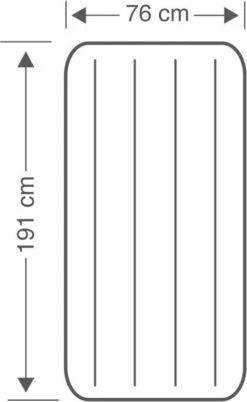 Intex Luchtbed - Classic Downy - Formaat: Cot - B76 X L191 X H25 Cm - 1 Pers. - Met Reparatieset -Bo Camp Goedkope Winkel 737x1200 3