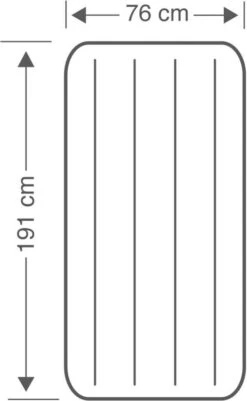 Intex Luchtbed - Downy - Formaat: Cot - B76 X L191 X H25 Cm - Ingebouwde Voetpomp- Met Reparatieset -Bo Camp Goedkope Winkel 740x1200 2