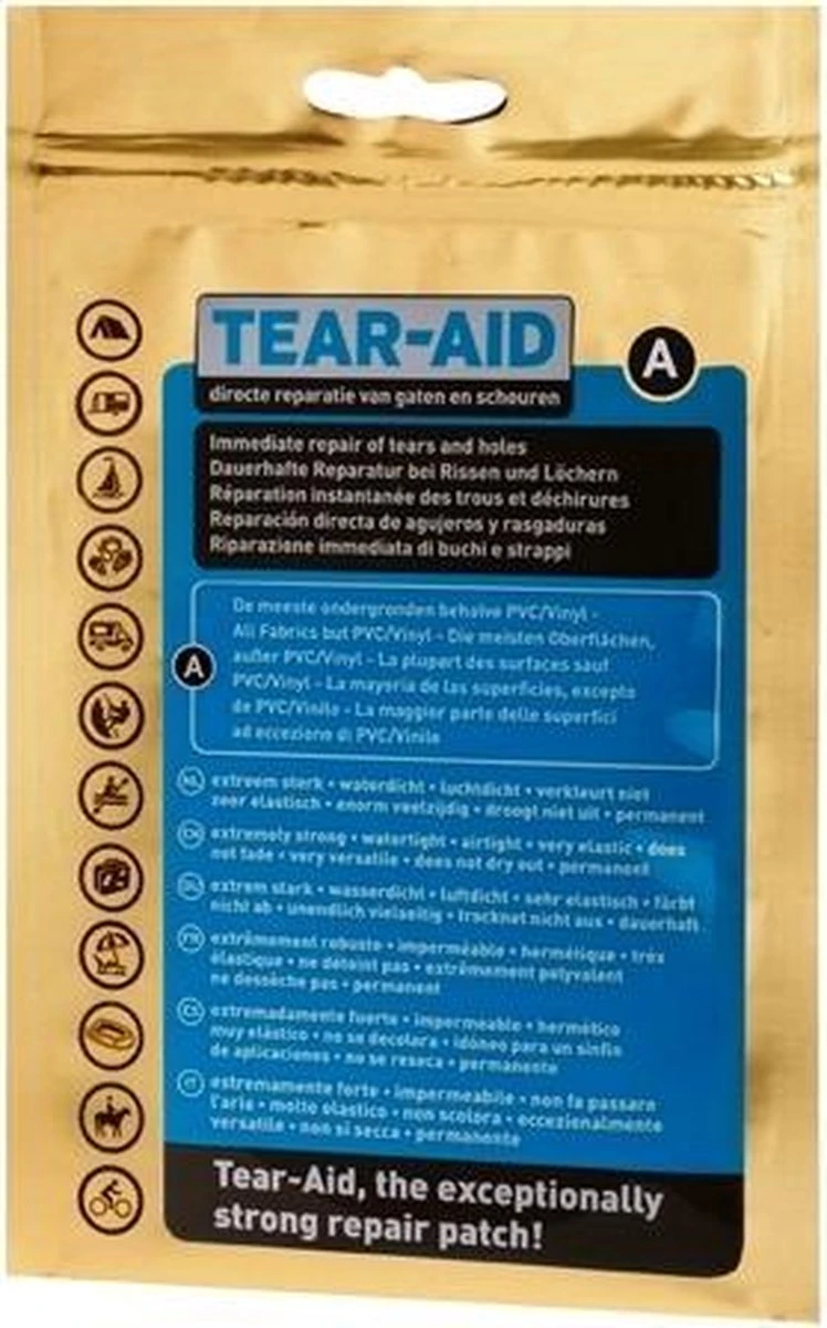 Tear - Aid - Reparatiemiddel - Type A En B Zakje - Combideal 8 Tear - Aid - Reparatiemiddel - Type A En B Zakje - Combideal - Afbeelding 8