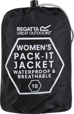 Regatta Pack-It II Regenjas - Maat 44 - Vrouwen - Zwart -Bo Camp Goedkope Winkel 776x1200 1