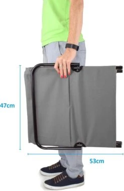 Strandmat Opvouwbaar Met Schouderband - Strandstoel Grijs 145x47x52 -Bo Camp Goedkope Winkel 779x1200