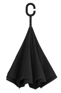 Merkloos Impliva RU-6 Inside Out Windproof Paraplu - Dubbeldoeks - Ø 107 Cm - Zwart -Bo Camp Goedkope Winkel 779x1200 5
