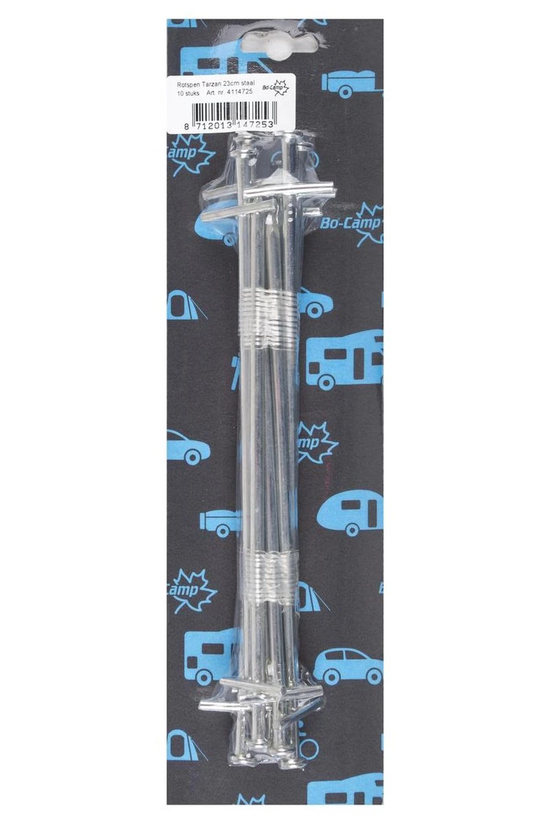 Bo-Camp Rotspen - Tarzan - 10 Stuks X 23 Cm - Gegalvaniseerd Staal 2 Bo-Camp Rotspen - Tarzan - 10 Stuks X 23 Cm - Gegalvaniseerd Staal - Afbeelding 2