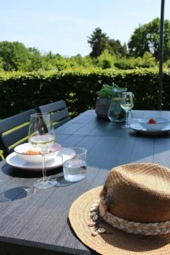 ERRO Vouwtafel - Houtlook - 180x74cm - Zwart -Bo Camp Goedkope Winkel 800x1200 2