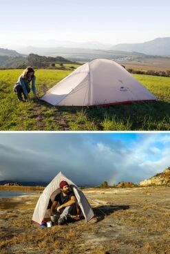 Cloud Up 3 Upgraded - Naturehike® - Tent 3 Persoons - Lichtgewicht Tent - Incl. Grondzeil - 20D 4000MM - Outdoor Kampeertent - Waterdicht - Hiking & Wandelen -Bo Camp Goedkope Winkel 804x1200 1