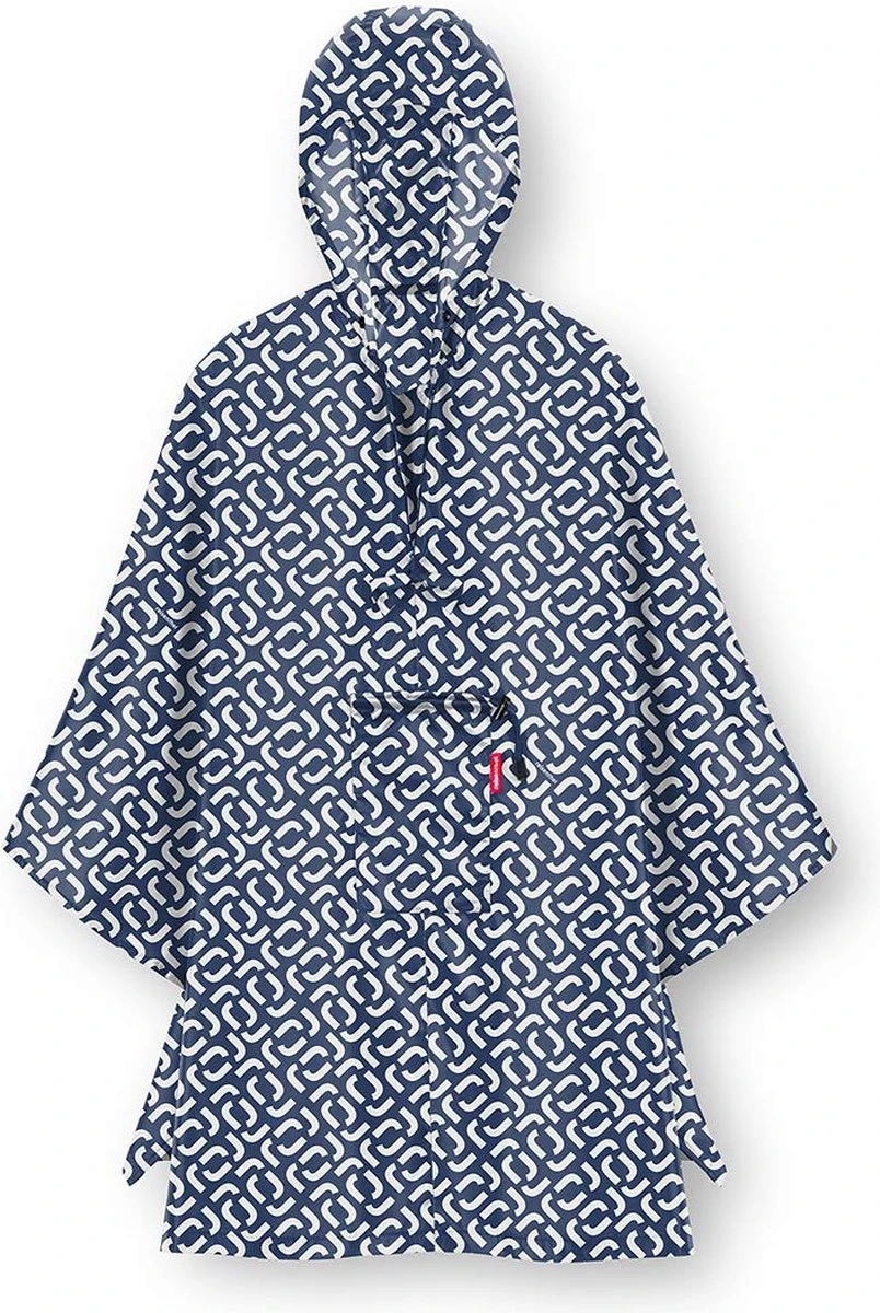 Reisenthel Mini Maxi Poncho Regenponcho - Opvouwbaar - Signature Navy Blauw 6 Reisenthel Mini Maxi Poncho Regenponcho - Opvouwbaar - Signature Navy Blauw - Afbeelding 6