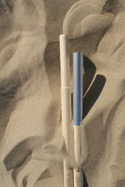 Sunline TOPPER!! Strand Windscherm Kobalt Blauw - Wit - 5 Meter Sterk Dralon Met 2 Delige Stokken 180 Cm -Doekhoogte 140 Cm -Bo Camp Goedkope Winkel 804x1200 9