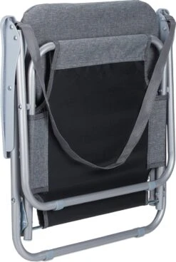 Relaxdays Strandstoel Opvouwbaar - Set Van 2 - Lage Campingstoel - Kampeerstoel Leuning - Grijs -Bo Camp Goedkope Winkel 805x1200