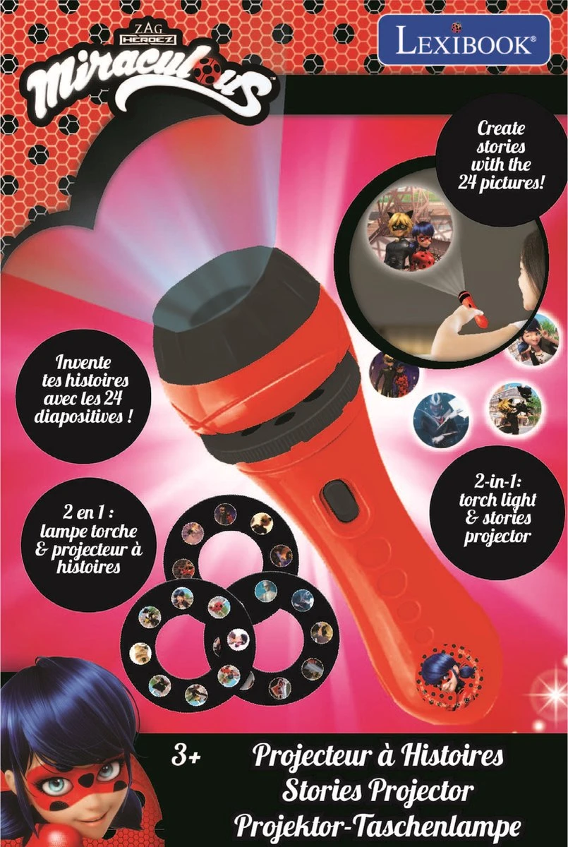 Miraculous Ladybug Verhalen Projector Met Zaklamp 4 Miraculous Ladybug Verhalen Projector Met Zaklamp - Afbeelding 4