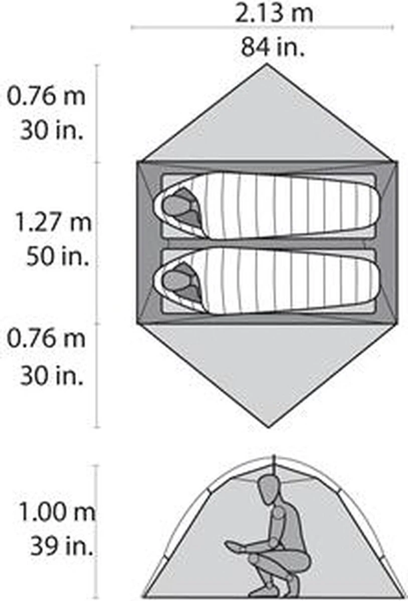 Msr Hubba Hubba Nx Tunneltent - Groen - 2 Persoons 9 Msr Hubba Hubba Nx Tunneltent - Groen - 2 Persoons - Afbeelding 9