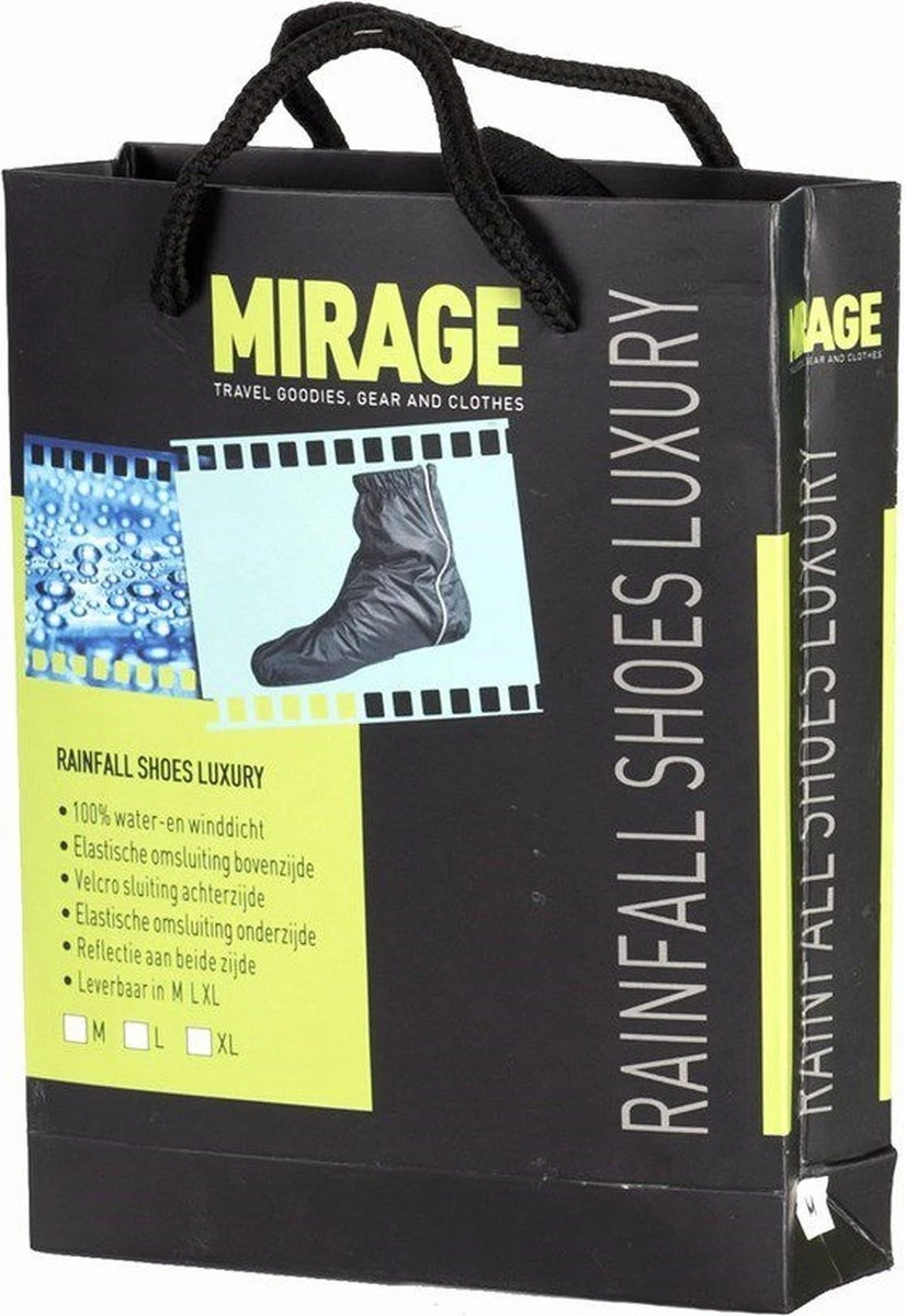 Mirage Rainfall Luxury - Regen Overschoenen - Zwart - XL - Maat 45-47 5 Mirage Rainfall Luxury - Regen Overschoenen - Zwart - XL - Maat 45-47 - Afbeelding 5