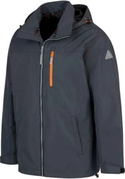 BJØRNSON Remco Regenjas / Zomerjas Zomer Heren - Waterdicht - Maat 3XL - Antra -Bo Camp Goedkope Winkel 835x1200 1