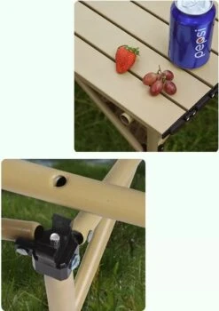 Buxibo - Lichtgewicht Vouwbare Campingtafel - Inklapbaar - Vis/Tuin/Picknick Tafel - Kamperen - Met Opberghoes - Aluminium - Grijs -Bo Camp Goedkope Winkel 848x1200