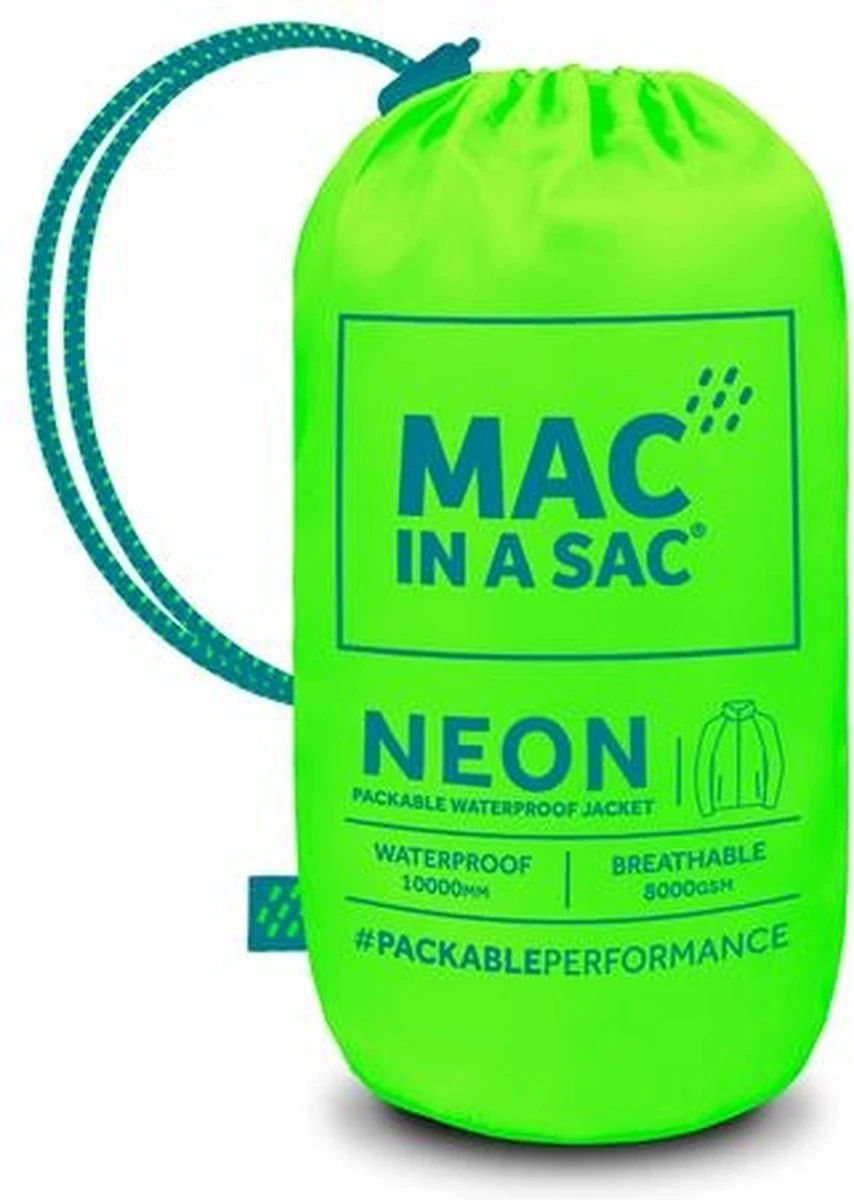 Mac In A Sac Origin 2 Regenjas Unisex - Neon Groen - Maat L 2 Mac In A Sac Origin 2 Regenjas Unisex - Neon Groen - Maat L - Afbeelding 2