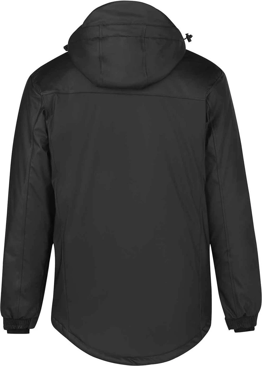 BJØRNSON Regn PU Regenjas / Winterjas Heren - Waterdicht - Maat 3XL - Zwart 2 BJØRNSON Regn PU Regenjas / Winterjas Heren - Waterdicht - Maat 3XL - Zwart - Afbeelding 2