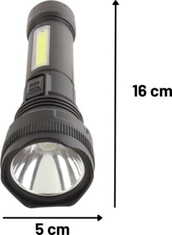 Orange85 Zaklamp Led Oplaadbaar - 200 Lumen - Militaire - Zwart - Noodverlichting -Bo Camp Goedkope Winkel 876x1200 2