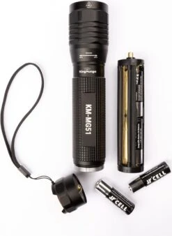 Led Zaklamp - Zeer Fel 2000 Lumen - Inclusief 4 AA Batterijen - King Mungo Zaklampen -Bo Camp Goedkope Winkel 878x1200 2