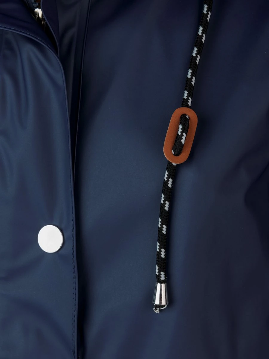 BJØRNSON Släppa PU Parka Jas / Regenjas Dames - Waterdicht - Maat 50 - Blauw 3 BJØRNSON Släppa PU Parka Jas / Regenjas Dames - Waterdicht - Maat 50 - Blauw - Afbeelding 3