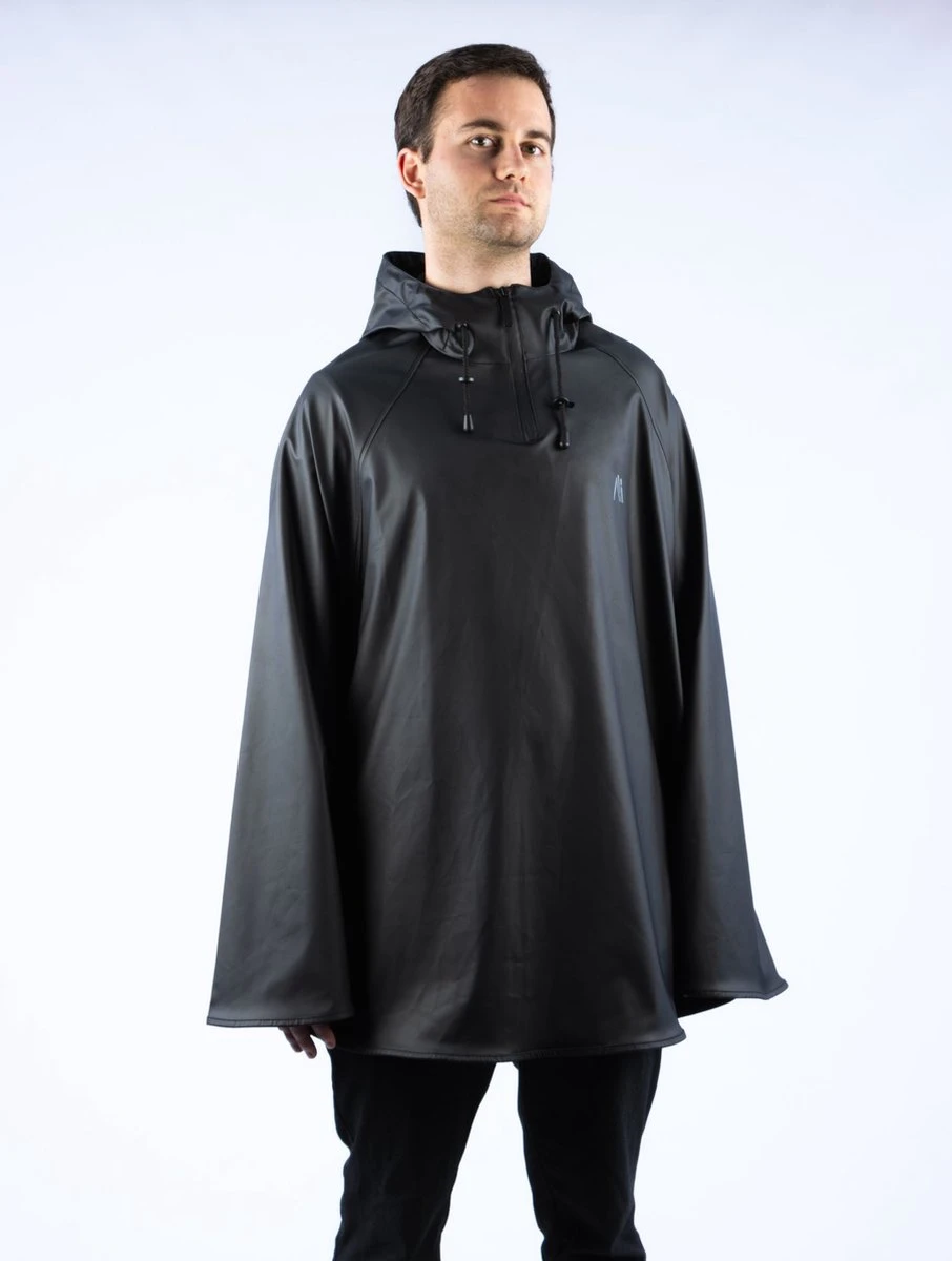 Ralka Regenponcho Senior - Sizzle - Zwart - L/XL 3 Ralka Regenponcho Senior - Sizzle - Zwart - L/XL - Afbeelding 3