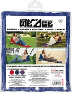 CKB LTD - Chill Out - Luchtbed - Campingstoel - Wedge Opblaasbare Ligstoel - Blauw Strandstoel 1 Persoons Volwassen Luchtbedden Kampeerstoel Vouwstoel Stoel Slaapmatje Slaapmatten Opvouwbaar Volwassenen Tuinstoel Opblaasstoel Kampeerstoelen Lucht -Bo Camp Goedkope Winkel 929x1200