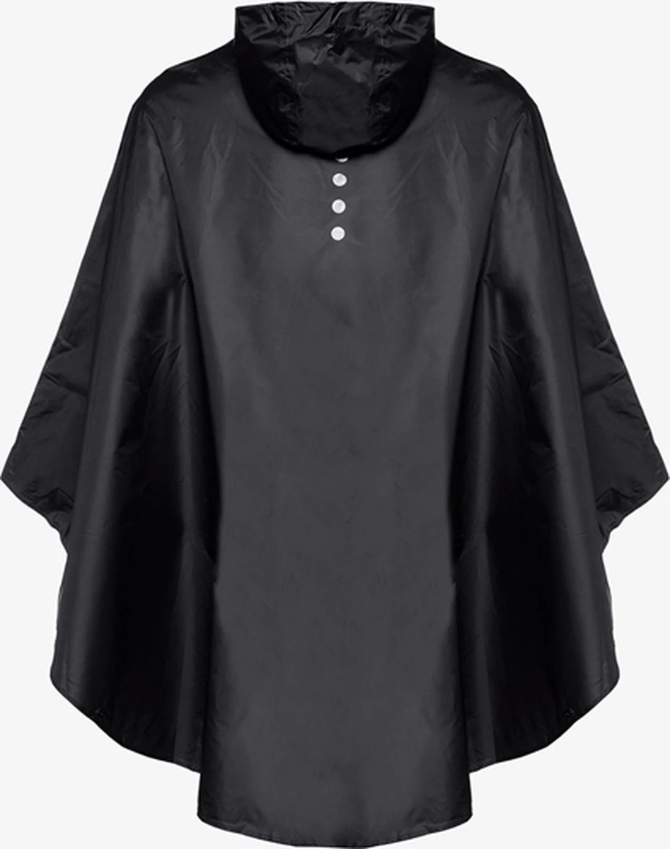 Mountain Peak Dames/heren Regenponcho - Zwart 2 Mountain Peak Dames/heren Regenponcho - Zwart - Afbeelding 2
