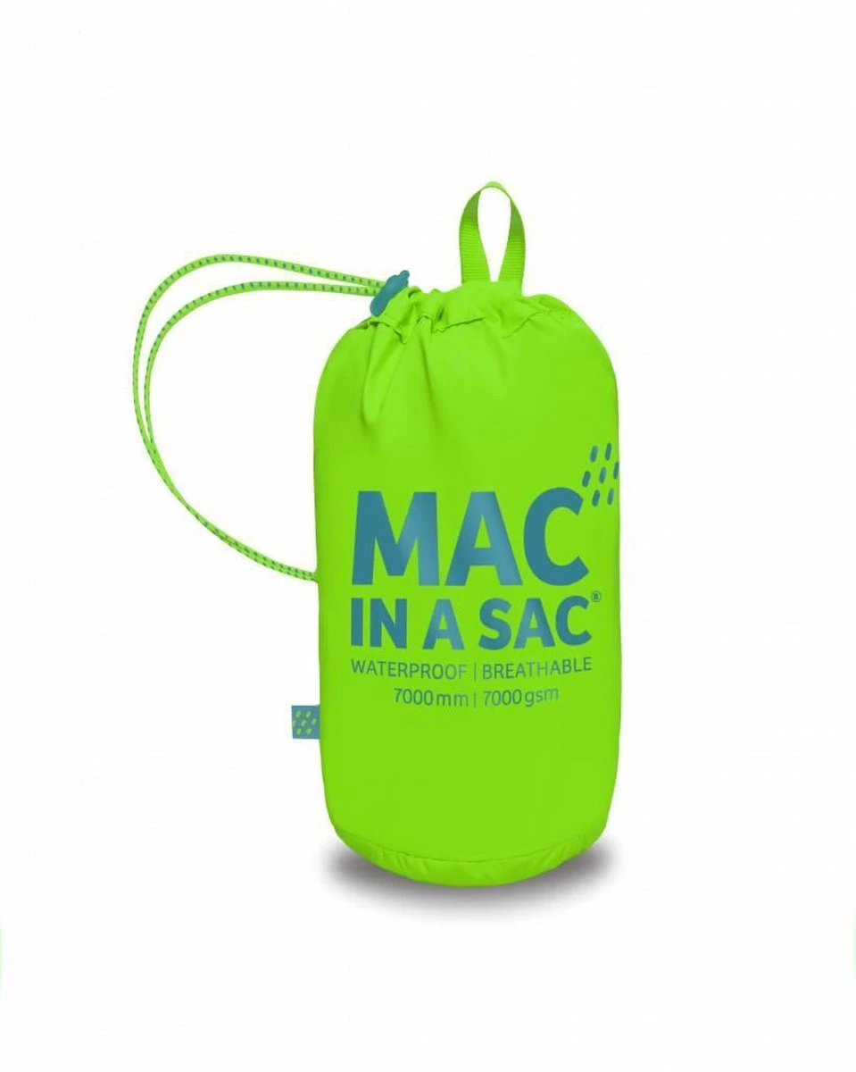 Mac In A Sac Origin 2 Regenjas Unisex - Neon Groen - Maat L 4 Mac In A Sac Origin 2 Regenjas Unisex - Neon Groen - Maat L - Afbeelding 4